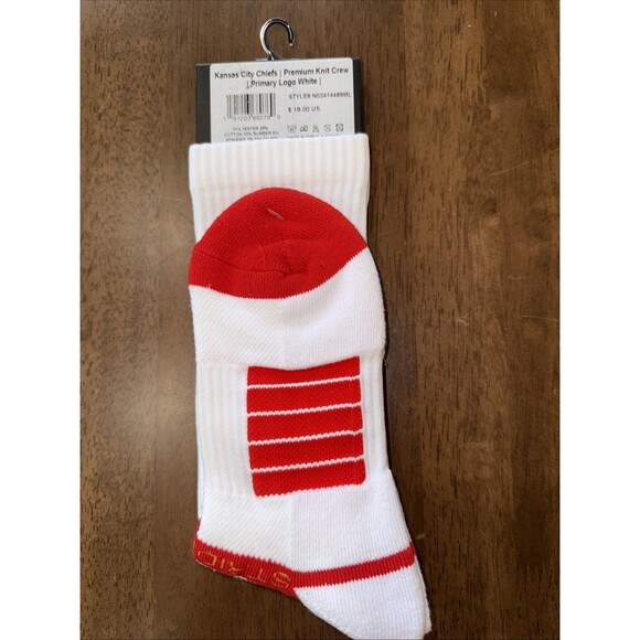Strideline Kansas City Chiefs Socks Lot of 3 Pairs NFL Licensed Crew M/L New - Picture 8 of 10